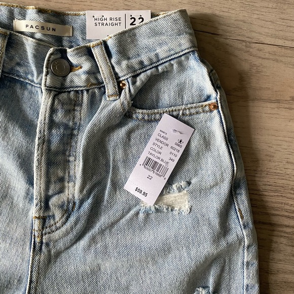 •FREE SHIPPING• Pacsun High Rise Straight Jean (Size 22) •BRAND NEW• - Picture 3 of 8